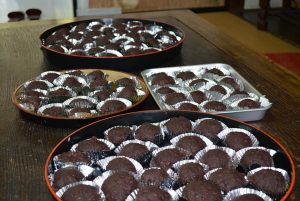 ボナペティ　久留米　フードドライブ　おはぎ完成